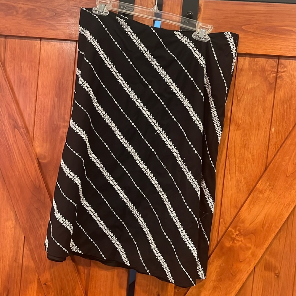 WHBM black A line skirt size 12